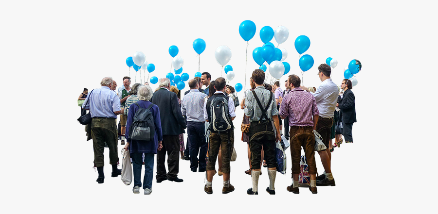Group Of People Image - Balloon People Png, Transparent Clipart