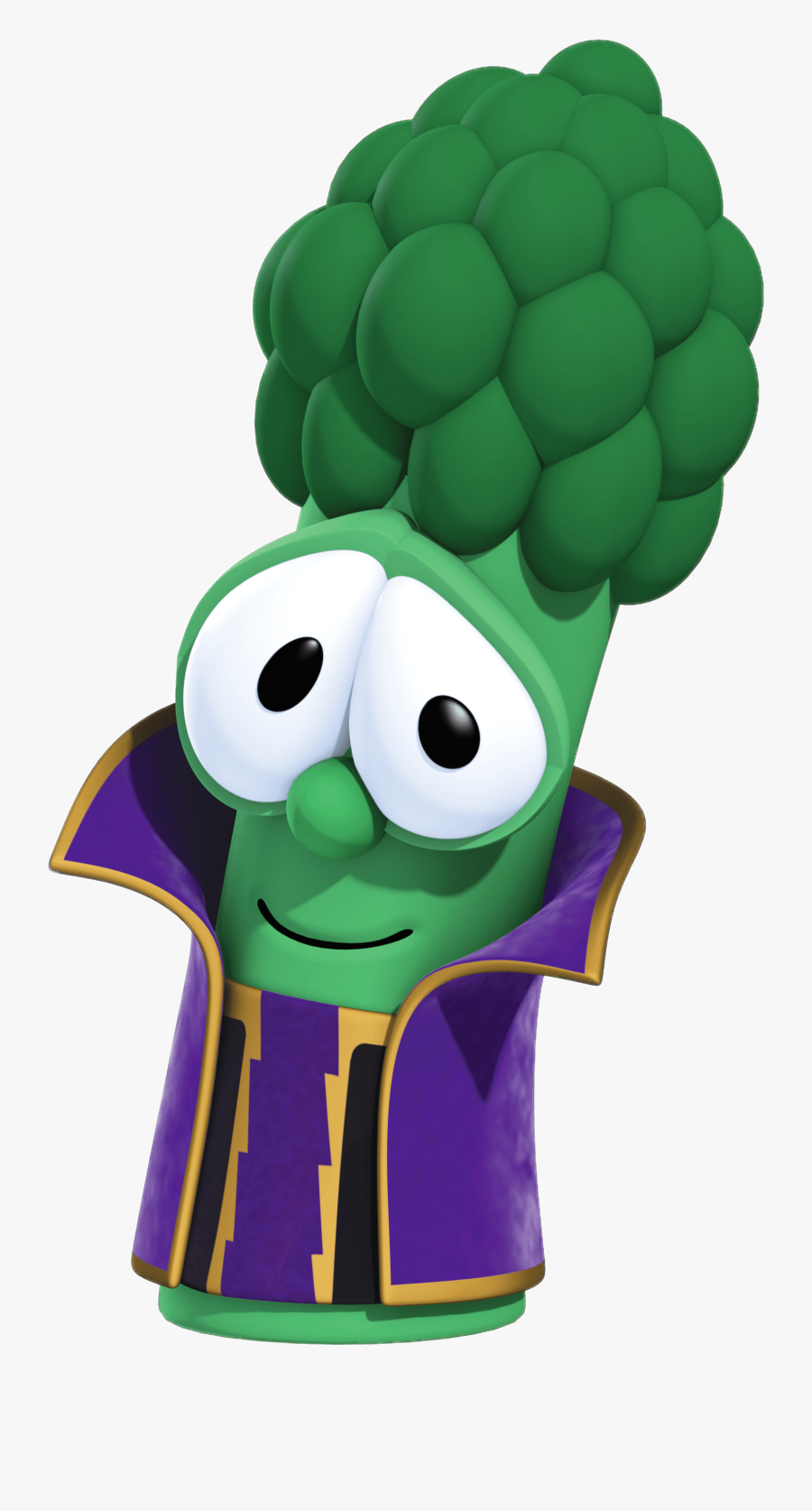 Junior Asparagus As Oliver - Broccoli Character In Veggietales, Transparent Clipart