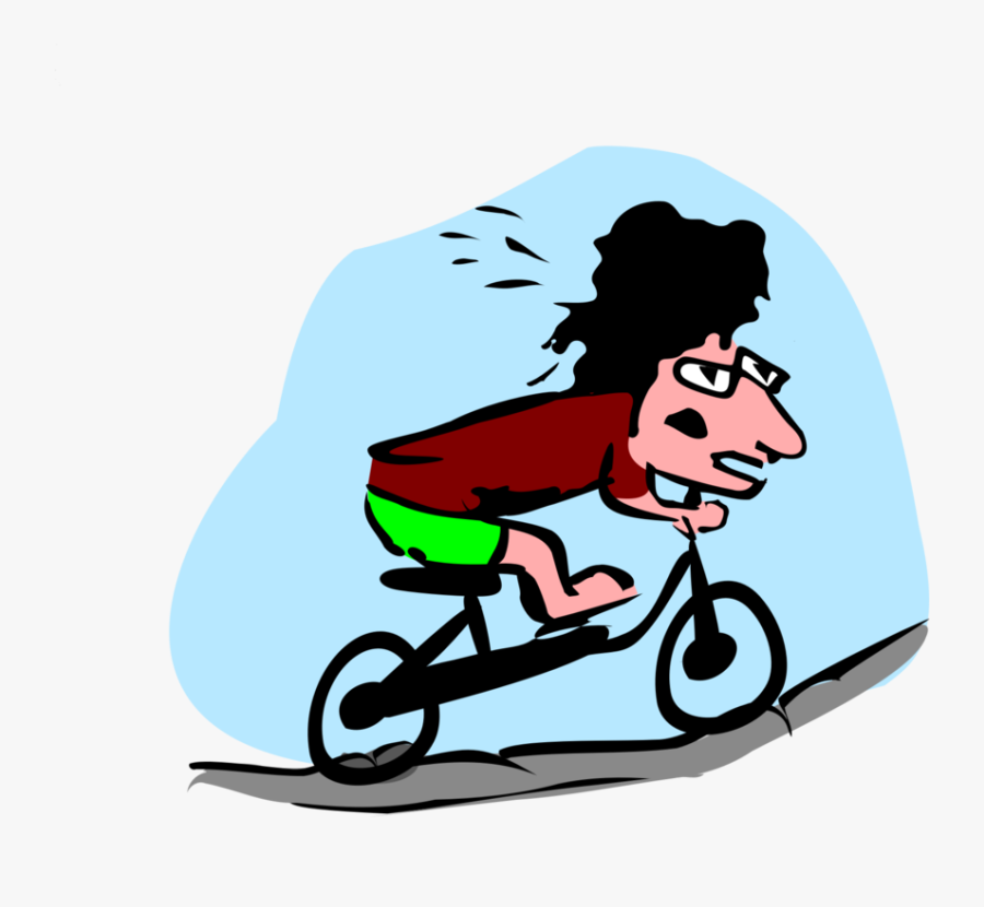 Human Behavior,art,area - Boy On Bicycle Vector Png, Transparent Clipart