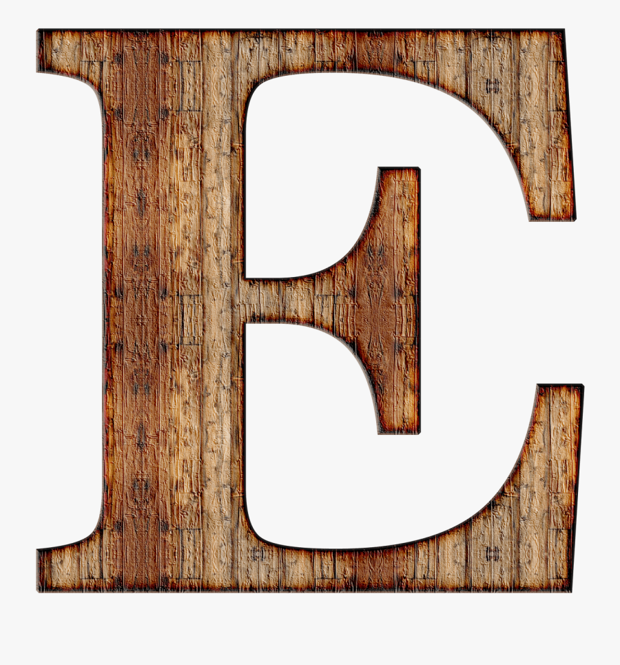 Wooden Capital Letter E Clip Arts - Wooden Letter E Png, Transparent Clipart