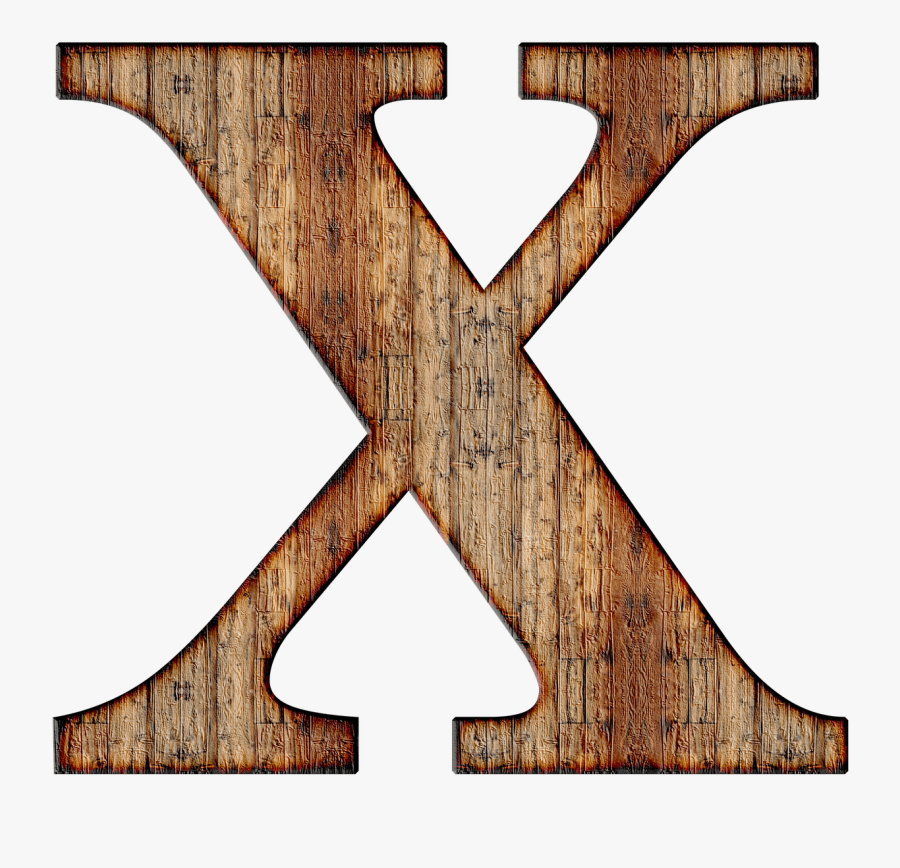 Wooden Capital Letter X Clip Arts - Letter X With Transparent Background, Transparent Clipart