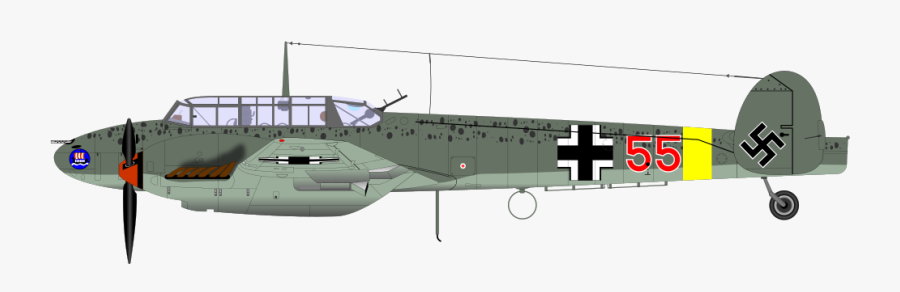 Me Bf - Messerschmitt Bf 110 Png, Transparent Clipart