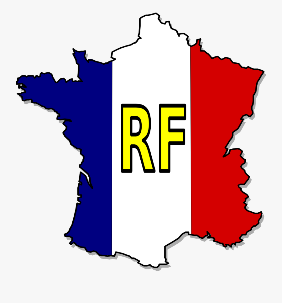 Transparent Drapeau Français Png - France Flag Map, Transparent Clipart