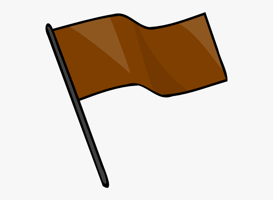 Brown Flag Svg Clip Arts - Brown Flag, Transparent Clipart