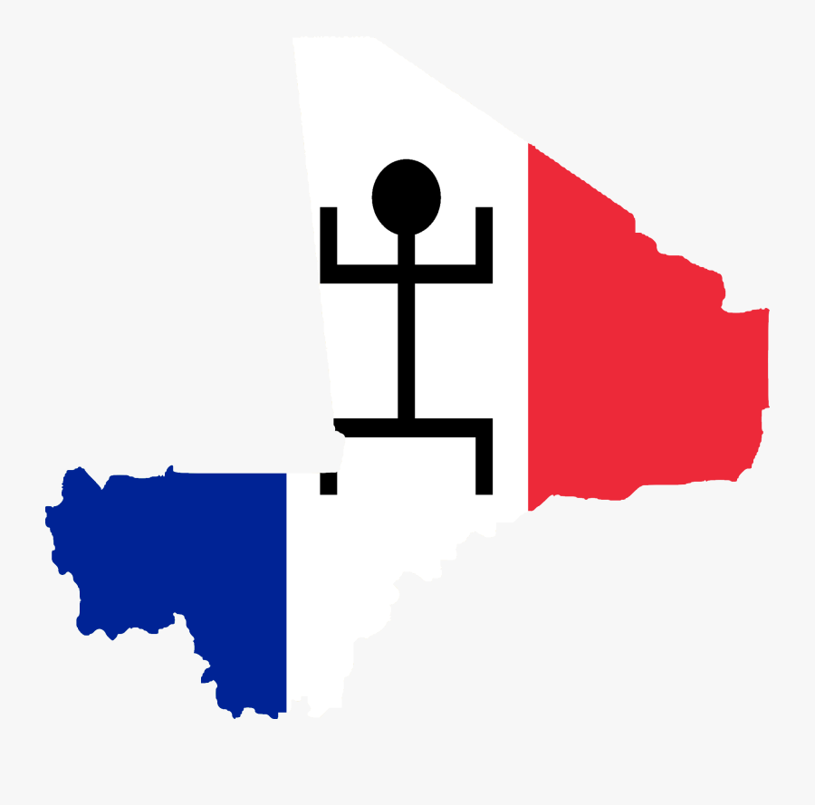Flag Map Of French Sudan (1890 - Flag Of French Sudan, Transparent Clipart
