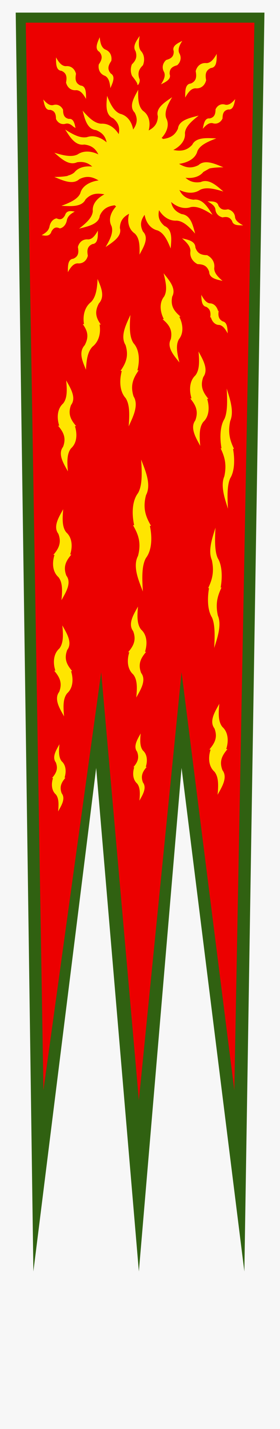 Oriflamme Banner, Transparent Clipart