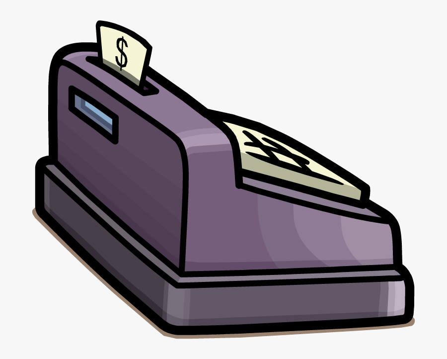 Cash Registers Club Penguin - Cartoon Cash Register, Transparent Clipart