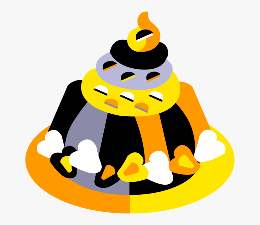 Vector Illustration Of Fruit Gelatin Jello Or Jell-o, Transparent Clipart