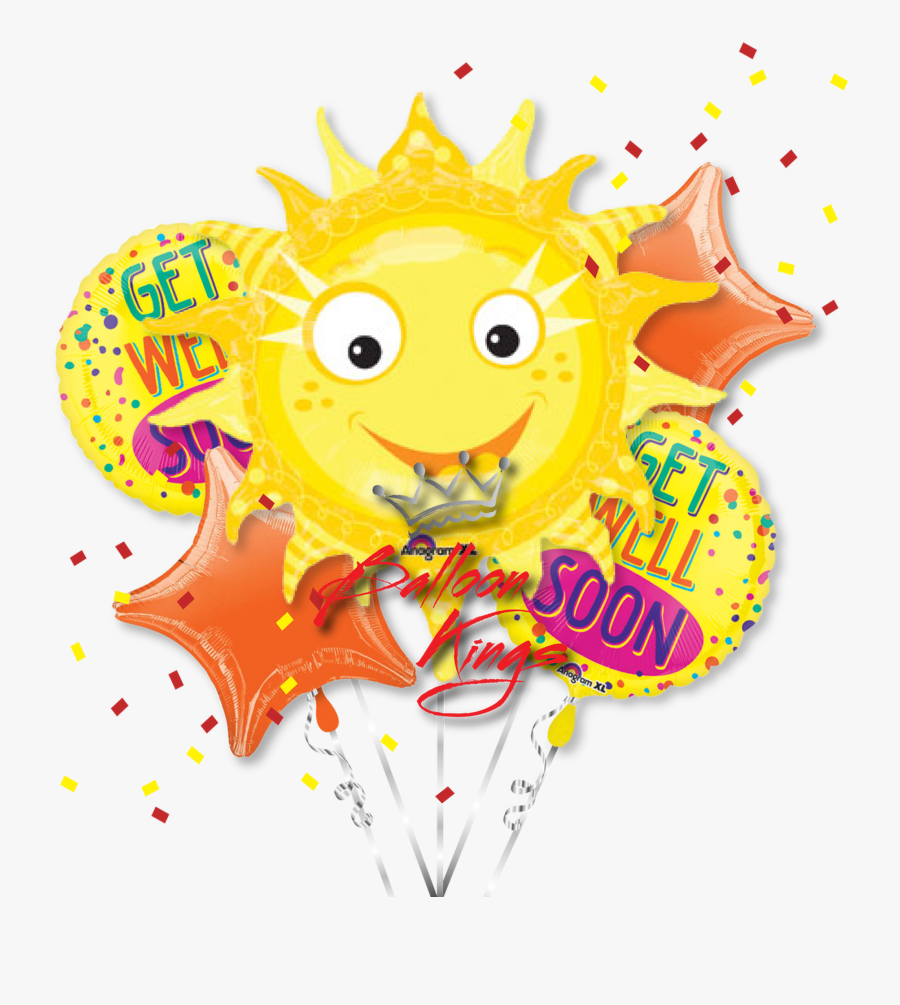 Get Well Sun Bouquet, Transparent Clipart
