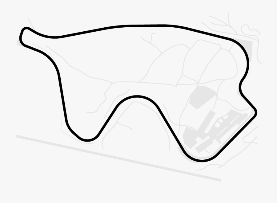 Track Map Mosport - Line Art, Transparent Clipart