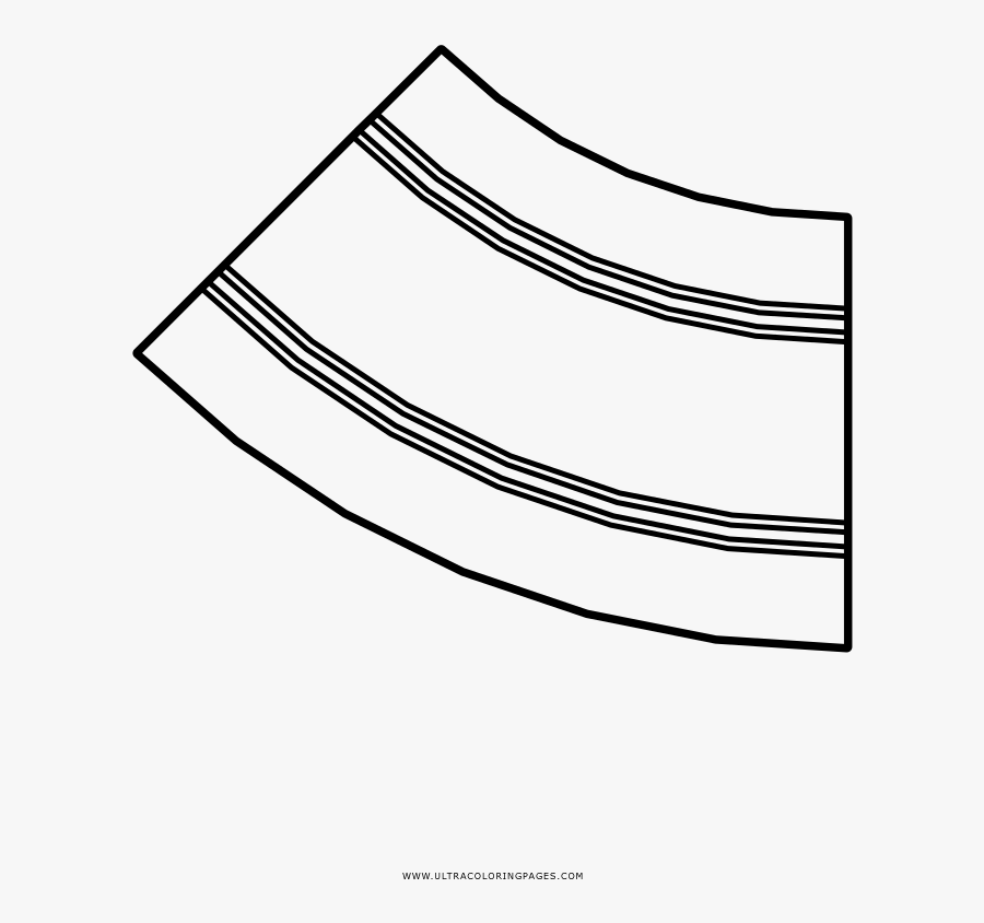 Race Track Coloring Page - Line Art, Transparent Clipart