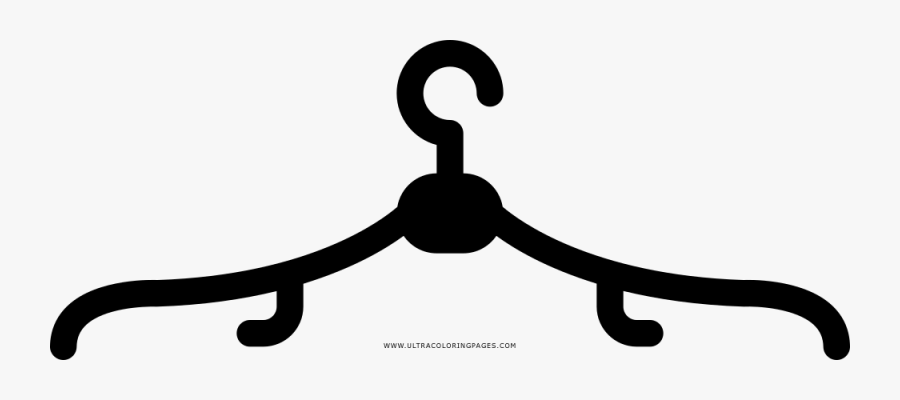 Clothes Hanger Coloring Page - Clothe Clips Coloring Pages, Transparent Clipart
