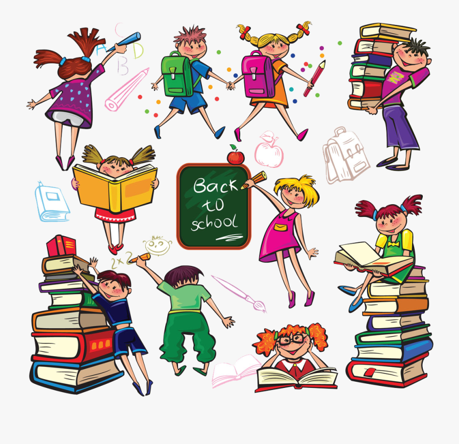 Transparent School Children Clipart - School Children Graphics, Transparent Clipart