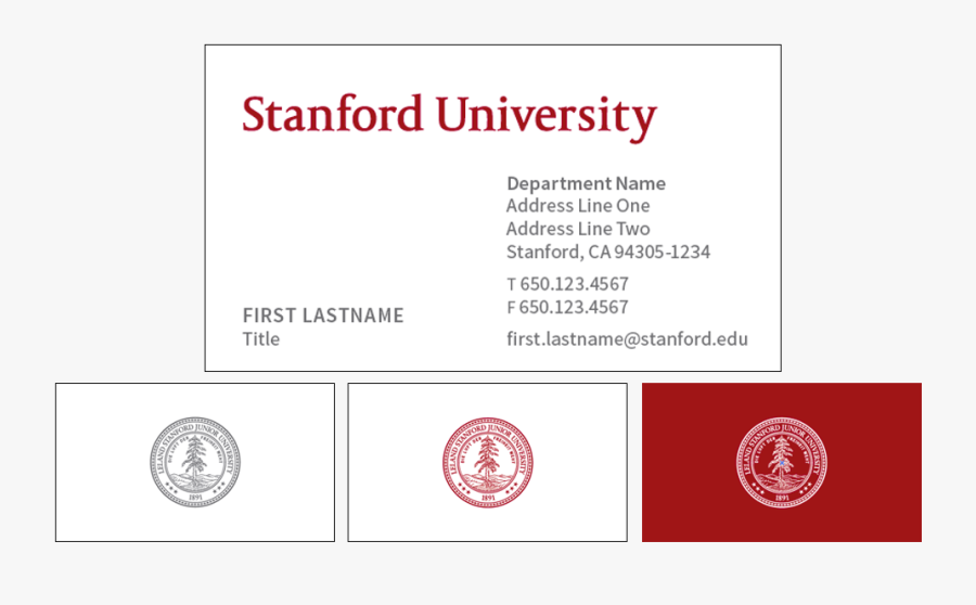 Transparent Business Card Clipart - Stanford University Business Card, Transparent Clipart