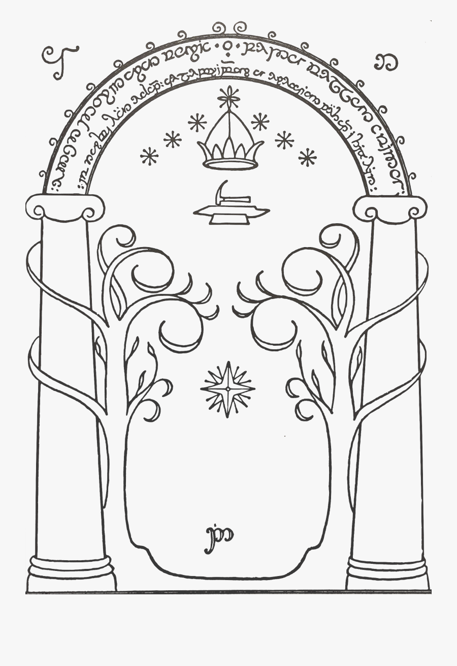 Doors Of Durin, Transparent Clipart
