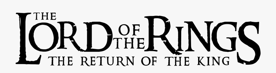 The Lord Of The Rings Logo Png Transparent - Lord Of The Ring Vector, Transparent Clipart