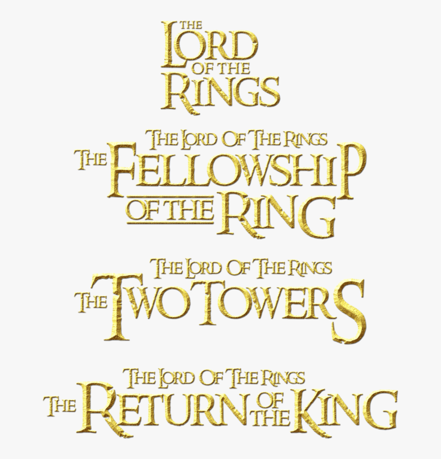 Clip Art Title Rings Google Search - Lord Of The Ring Title, Transparent Clipart