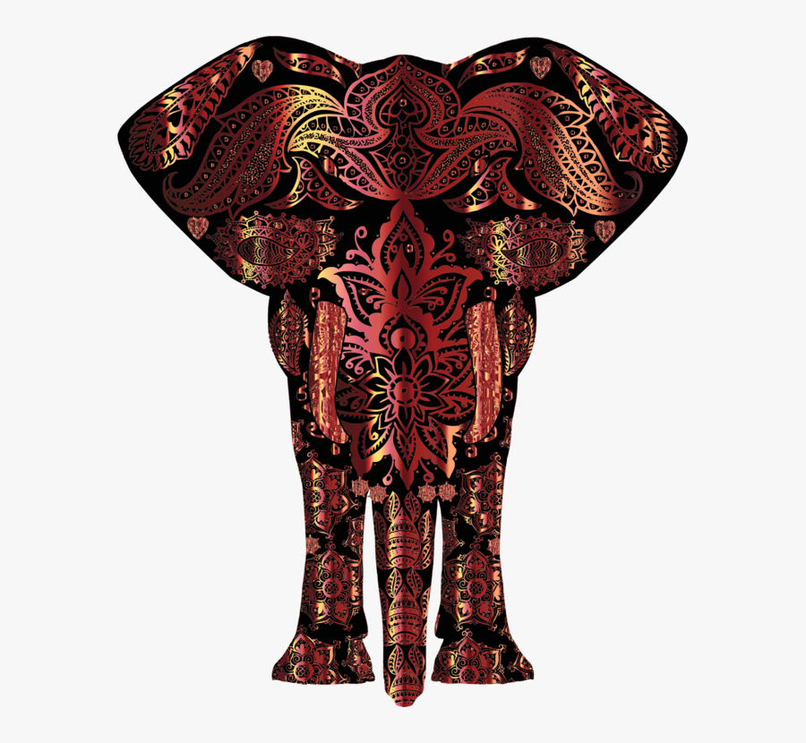 Visual Arts,costume Design,indian Elephant - Elephant Silhouette Front View, Transparent Clipart