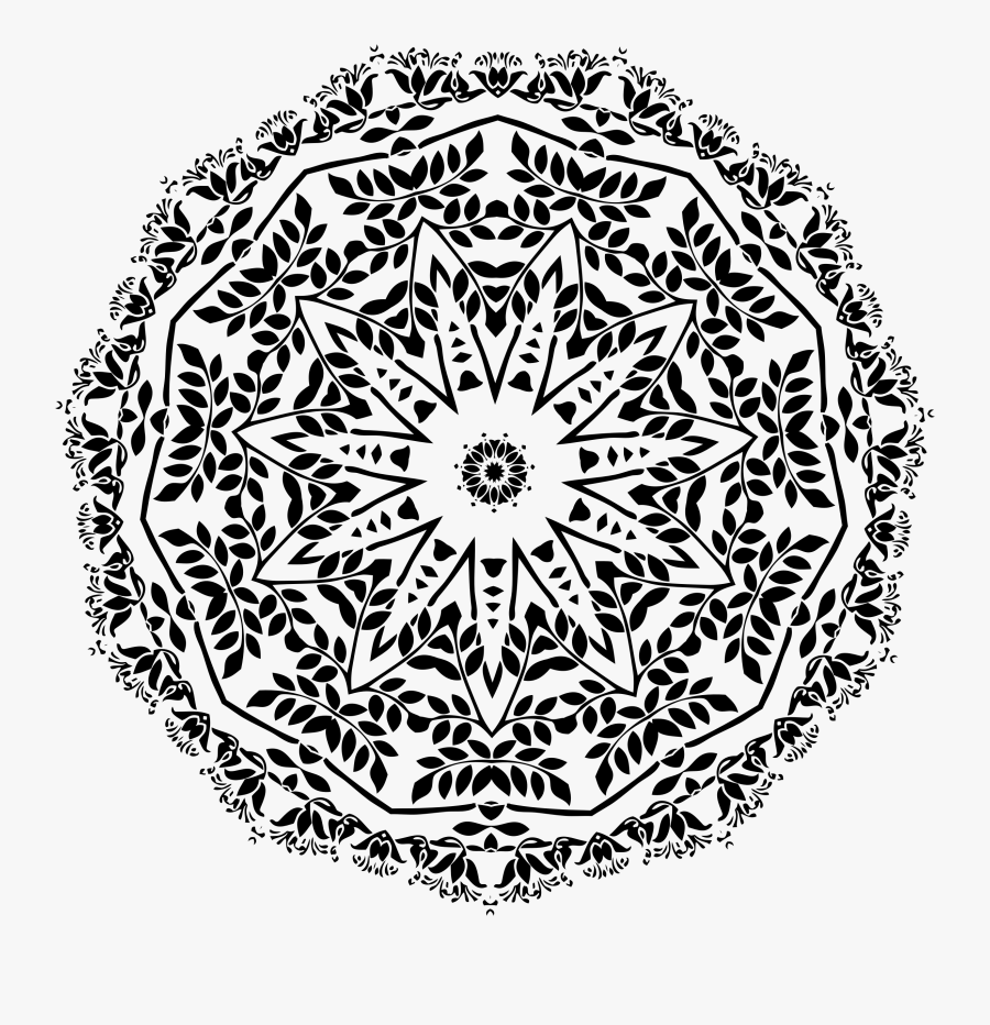 Art Nouveau Design 9 Clip Arts - Art Nouveau Circles, Transparent Clipart