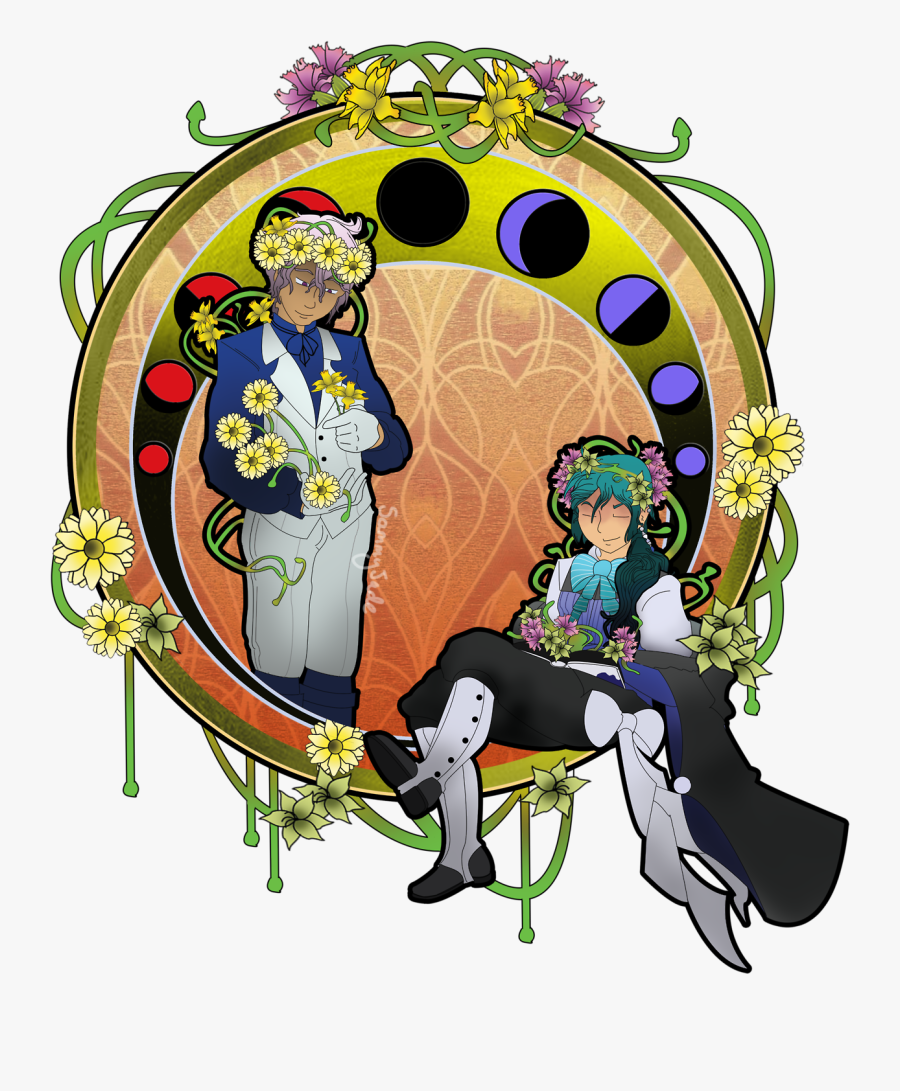 “draw Art Nouveau They Sa - Illustration, Transparent Clipart