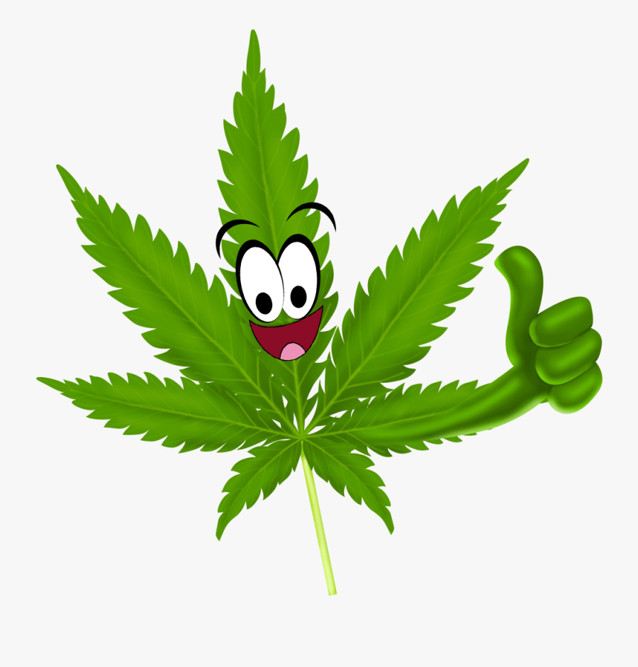 Thumbs Up For Weed, Transparent Clipart