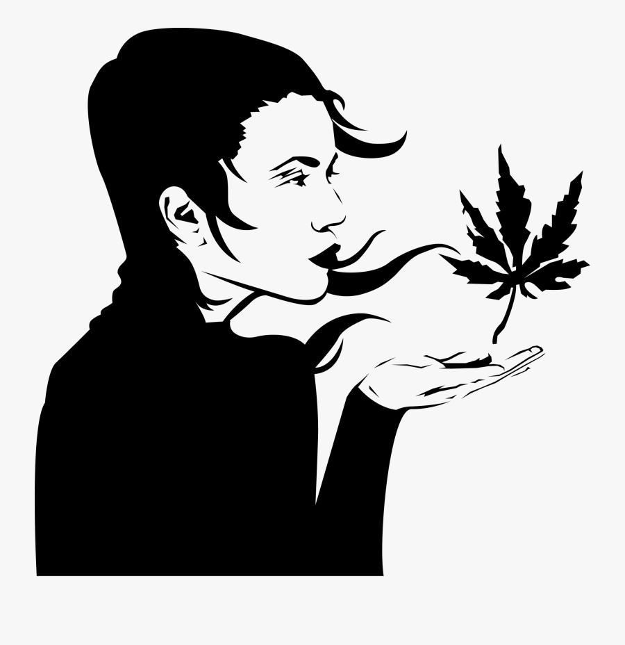 Cannabis Leaf Clip Art, Transparent Clipart