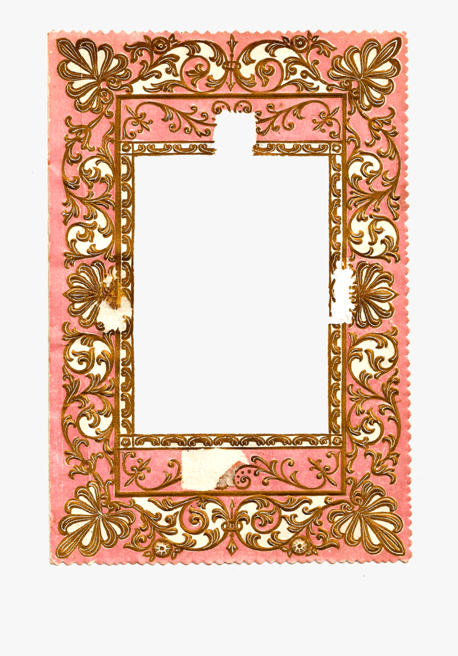 Digital Antique Free Frames Paper Crafting Floral Border - Picture Frame, Transparent Clipart