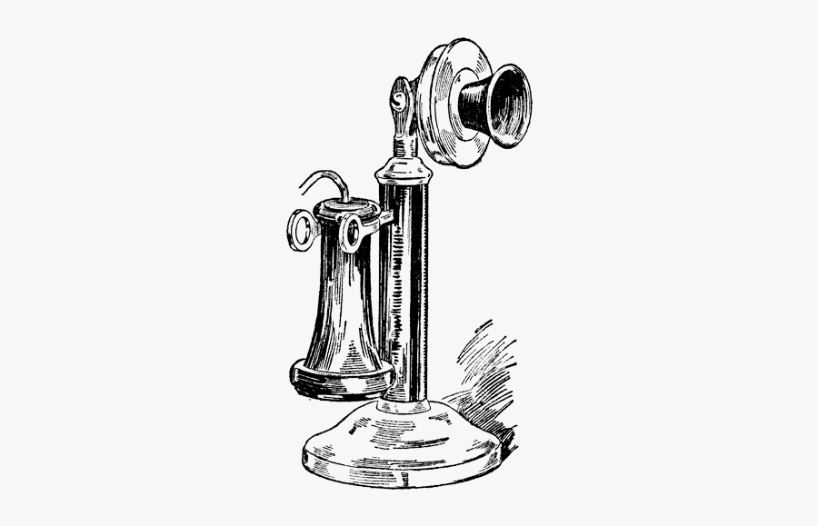 Antique-phone - Old Fashioned Telephone Clipart, Transparent Clipart
