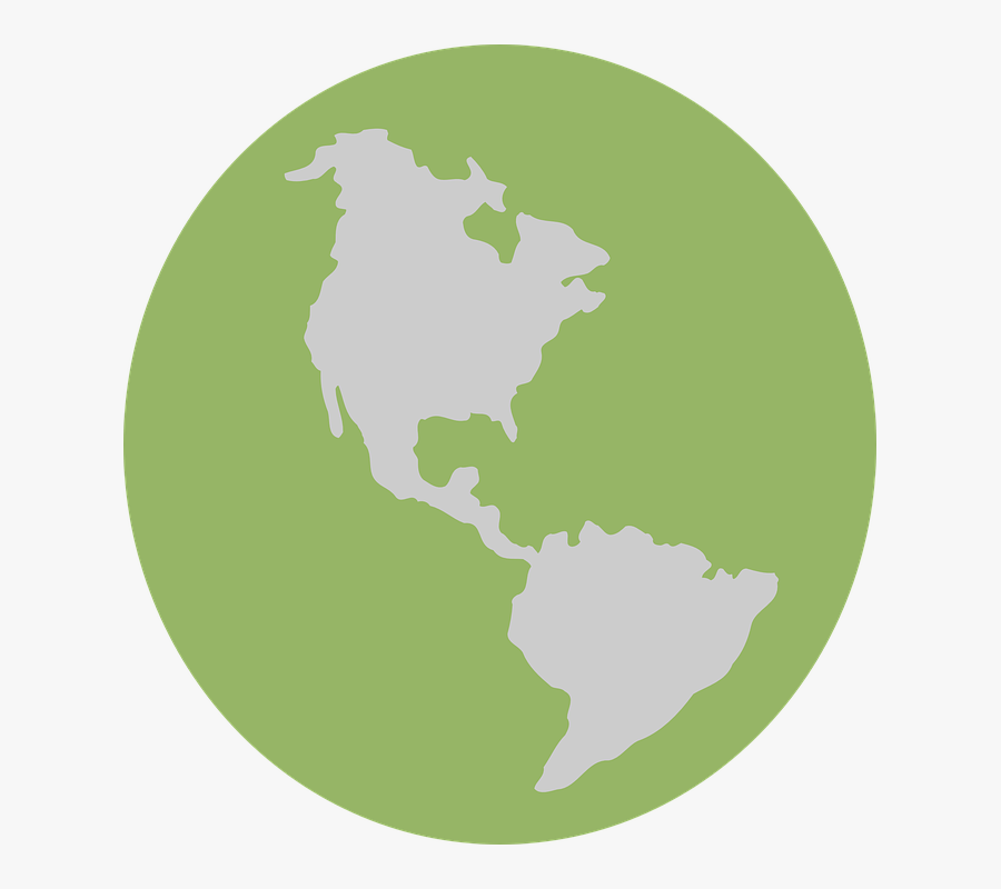 Planet, Earth, Green, International, Continents, Sphere - Clip Art, Transparent Clipart