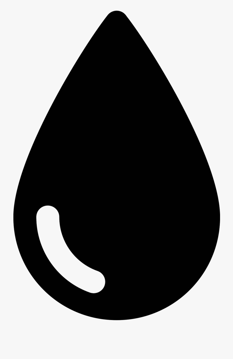 The Icon Is Shaped Simply Like A Tear Drop Falling, Transparent Clipart