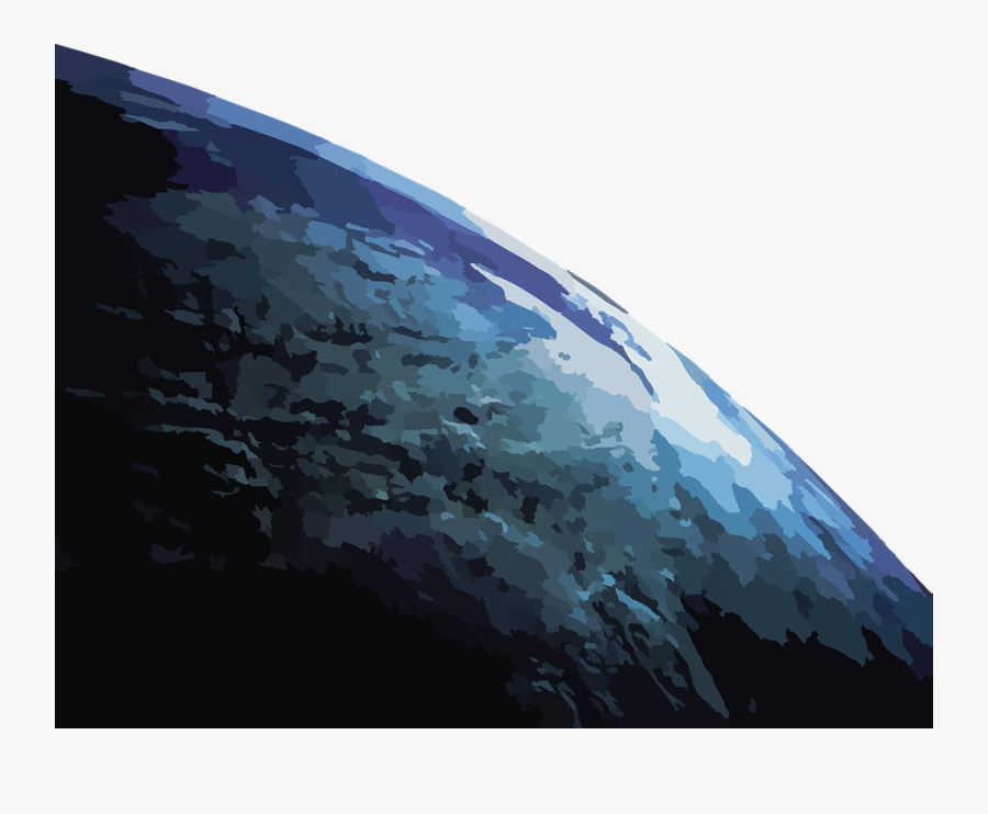Planet, Earth, Horizon, Space - Earth And Outer Space, Transparent Clipart