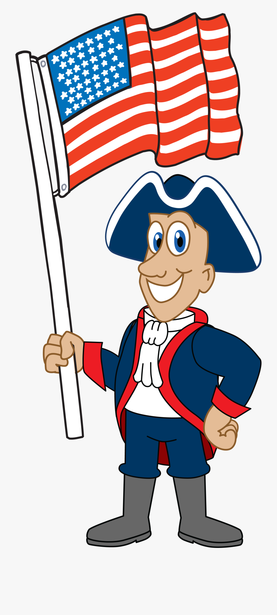 Patriot15 - Lion Holding A Flag, Transparent Clipart