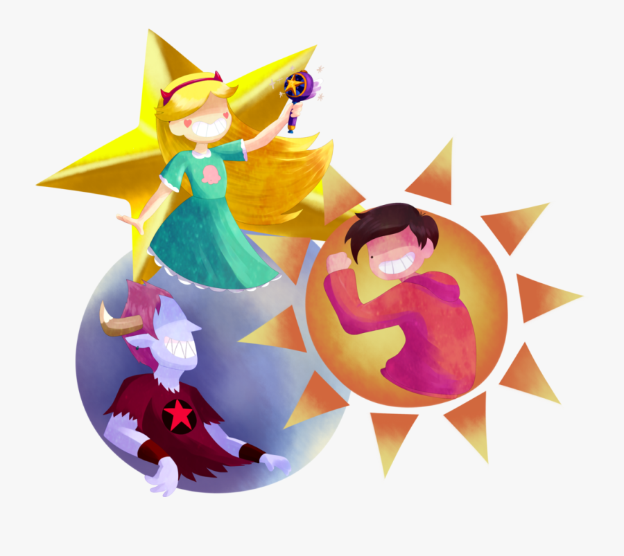 Moon And Star And Sun Anime, Transparent Clipart