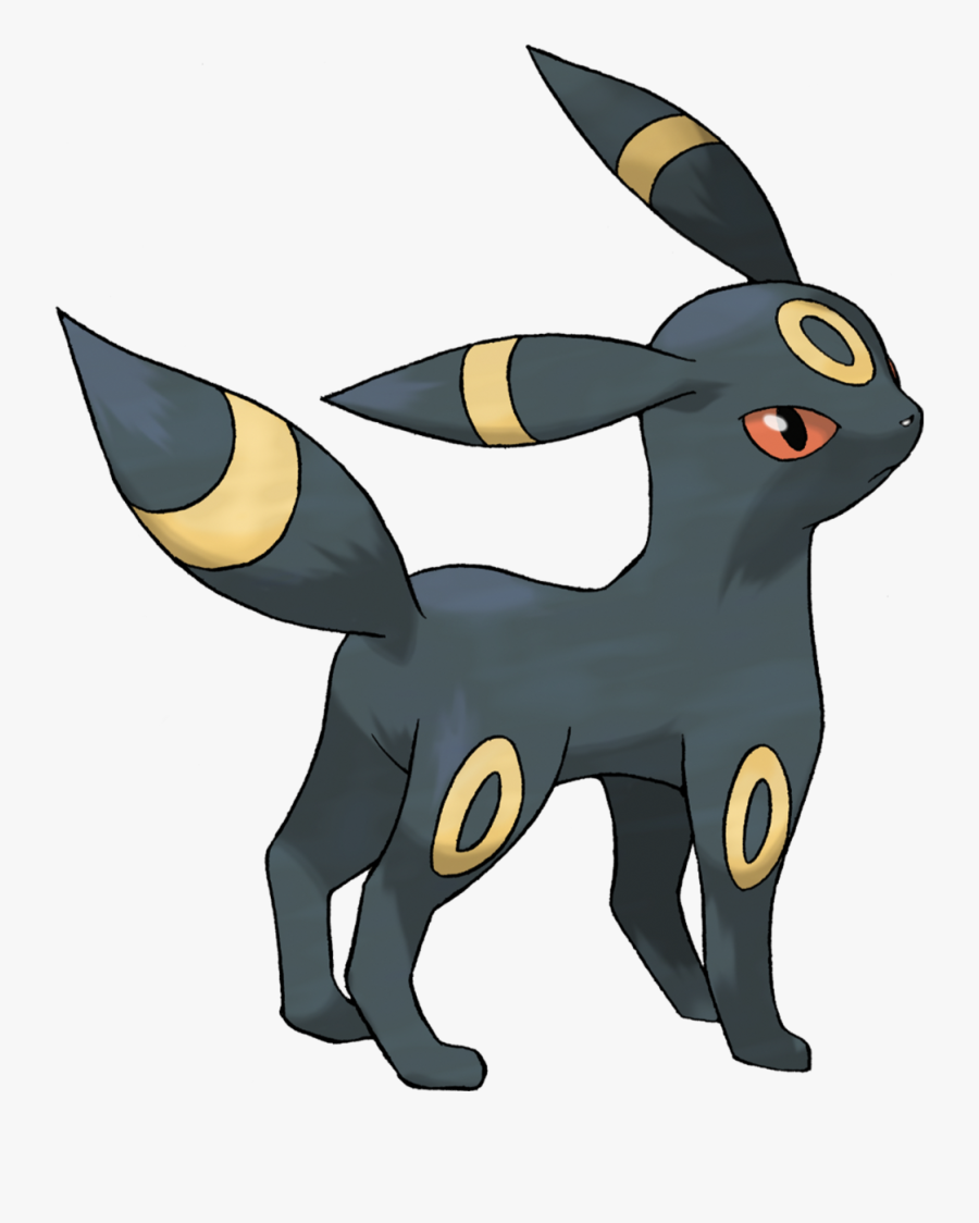 Umbreon Sugimori Artwork - Eevee Pokemon, Transparent Clipart
