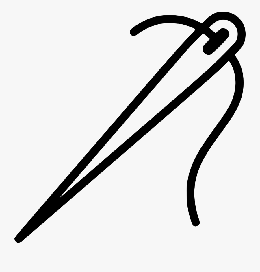Needle Thread Sewing Needlework Sew Handmake - Sewing Needle Icon Png, Transparent Clipart