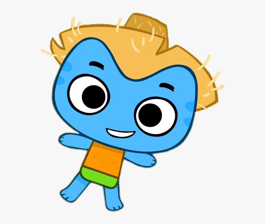 Kit Wearing Straw Hat, Transparent Clipart