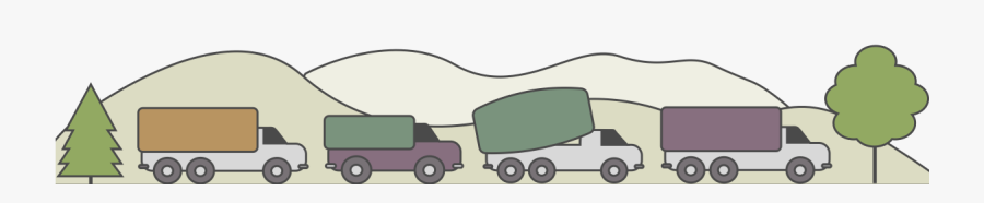 Commercial Vehicles - Cartoon, Transparent Clipart
