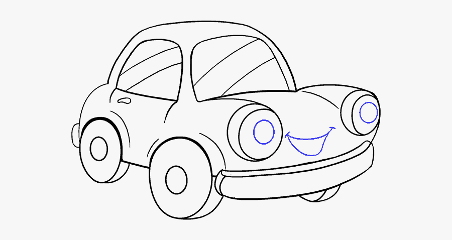 Drawing At Getdrawings Com - Sketch Of Cartoon Cars, Transparent Clipart