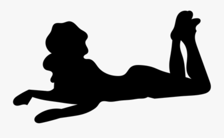 Beach Girl Silhouette Png, Transparent Clipart