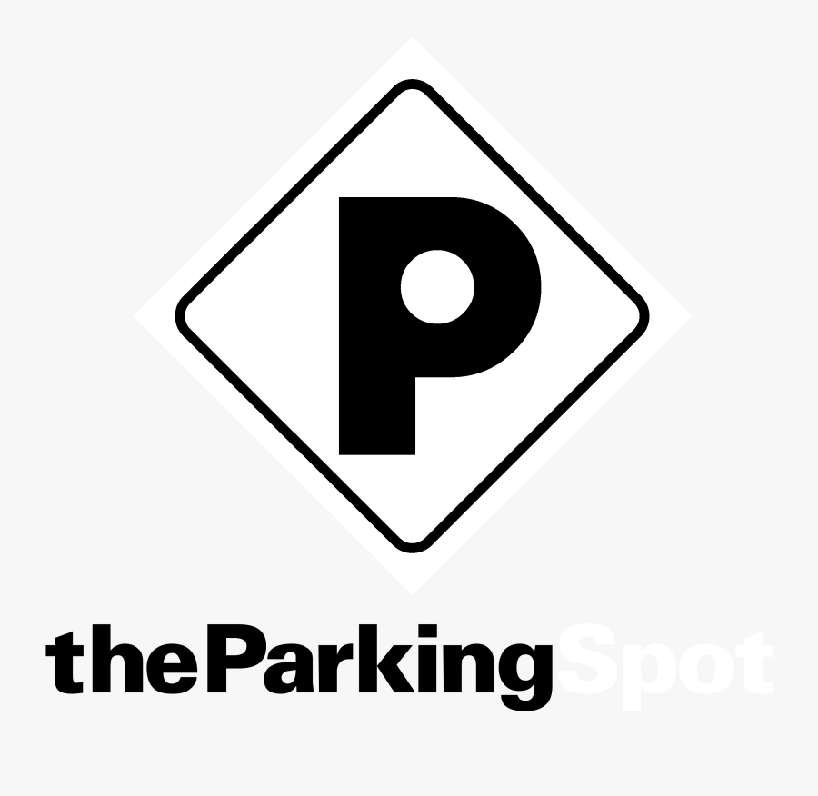 The Parking Spot Logo Black And White Parking - Parking Spot, Transparent Clipart