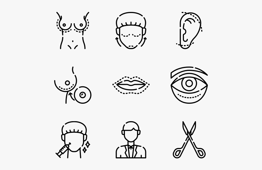 Plastic Surgery - Transparent Couple Icon Png, Transparent Clipart