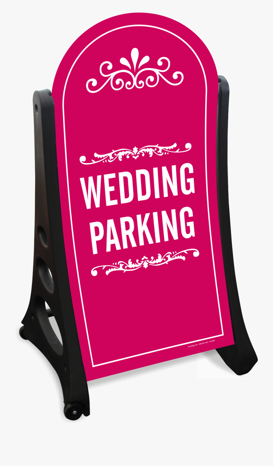 Wedding Parking Dome-shaped Sidewalk Sign - Parking, Transparent Clipart