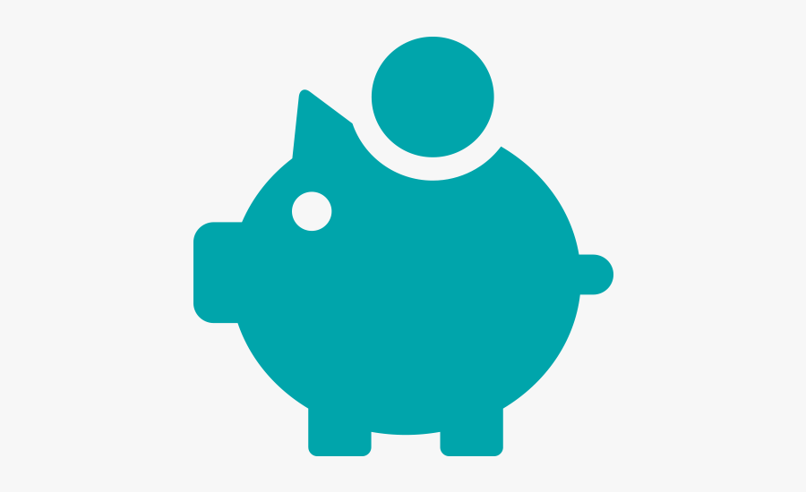 Financial - Piggy Bank Yellow Icon, Transparent Clipart