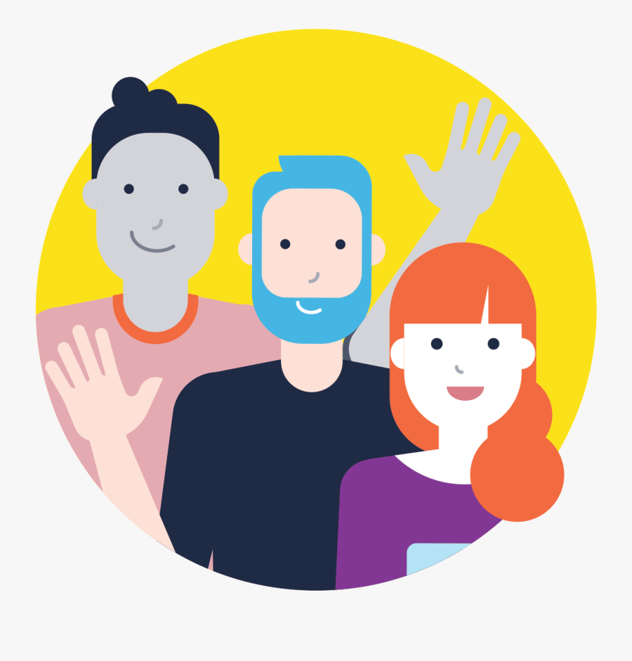 Welcome People Cartoon, Transparent Clipart