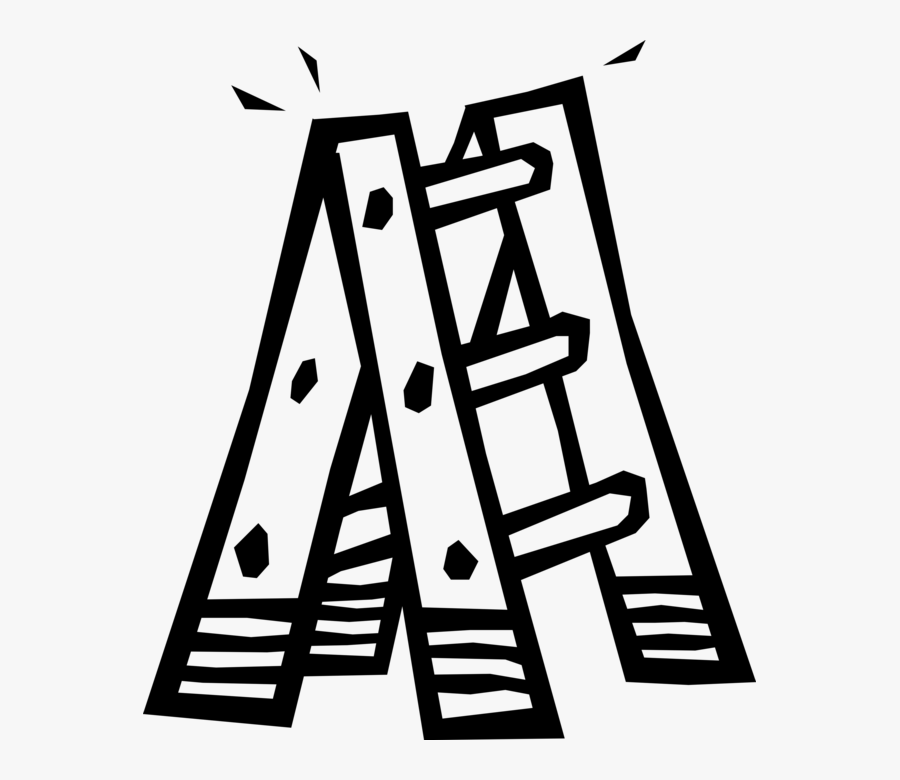 Clip Art Ladder Illustration, Transparent Clipart