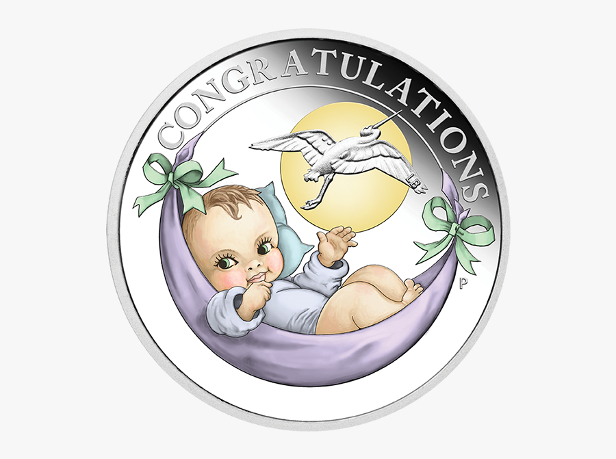 2019 Newborn 1/2oz Silver Proof Coin Product Photo - Baby Shower Silver Coins, Transparent Clipart