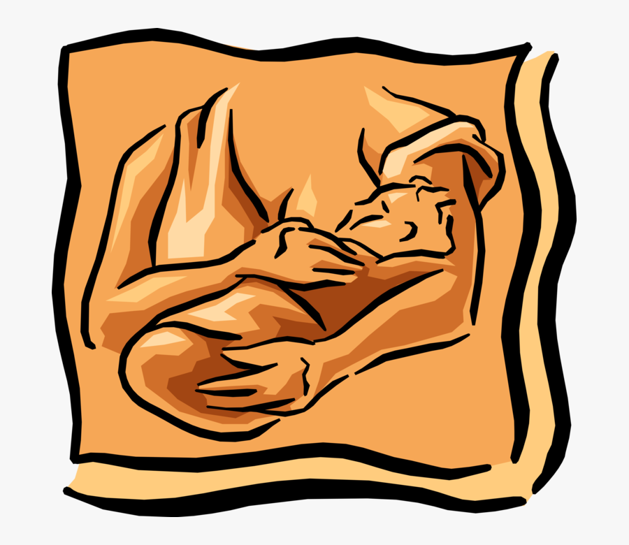 Vector Illustration Of Mother Breastfeeding Nursing - Breastfeeding, Transparent Clipart