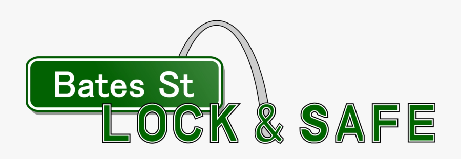 Bates Street Lock & Safe - Sign, Transparent Clipart