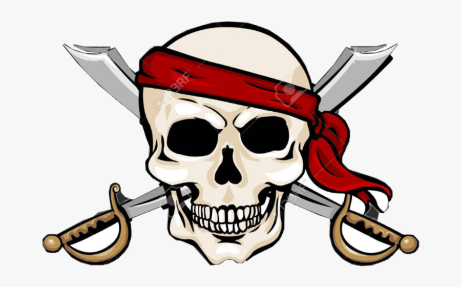 Scworldofpirates Worldofpirates Freetoedit - Pirate Skull Vector Free Download, Transparent Clipart