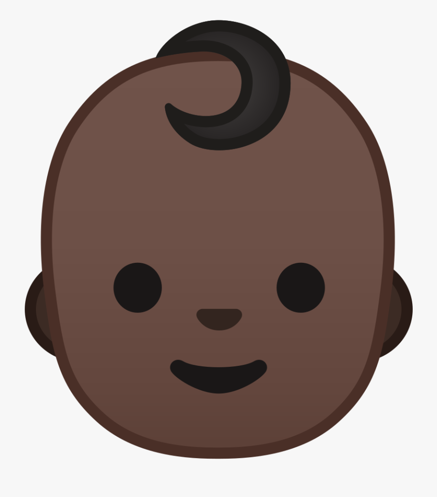 Baby Dark Skin Tone Icon - Cartoon, Transparent Clipart